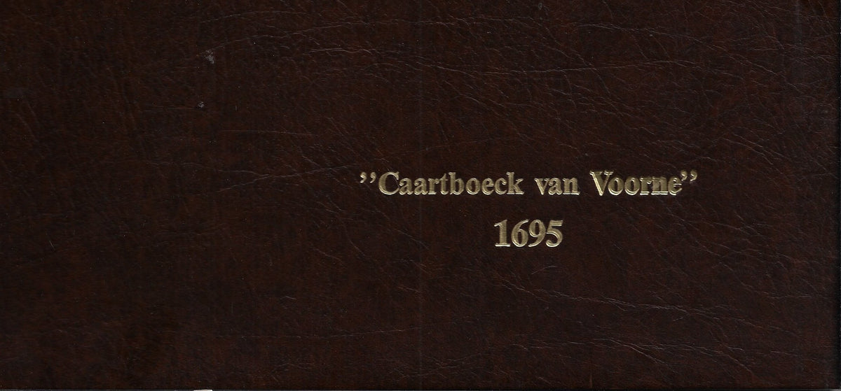 Omslag van Caartboeck van Voorne 1695, tweedehands boek bij Boekhandel Bloks