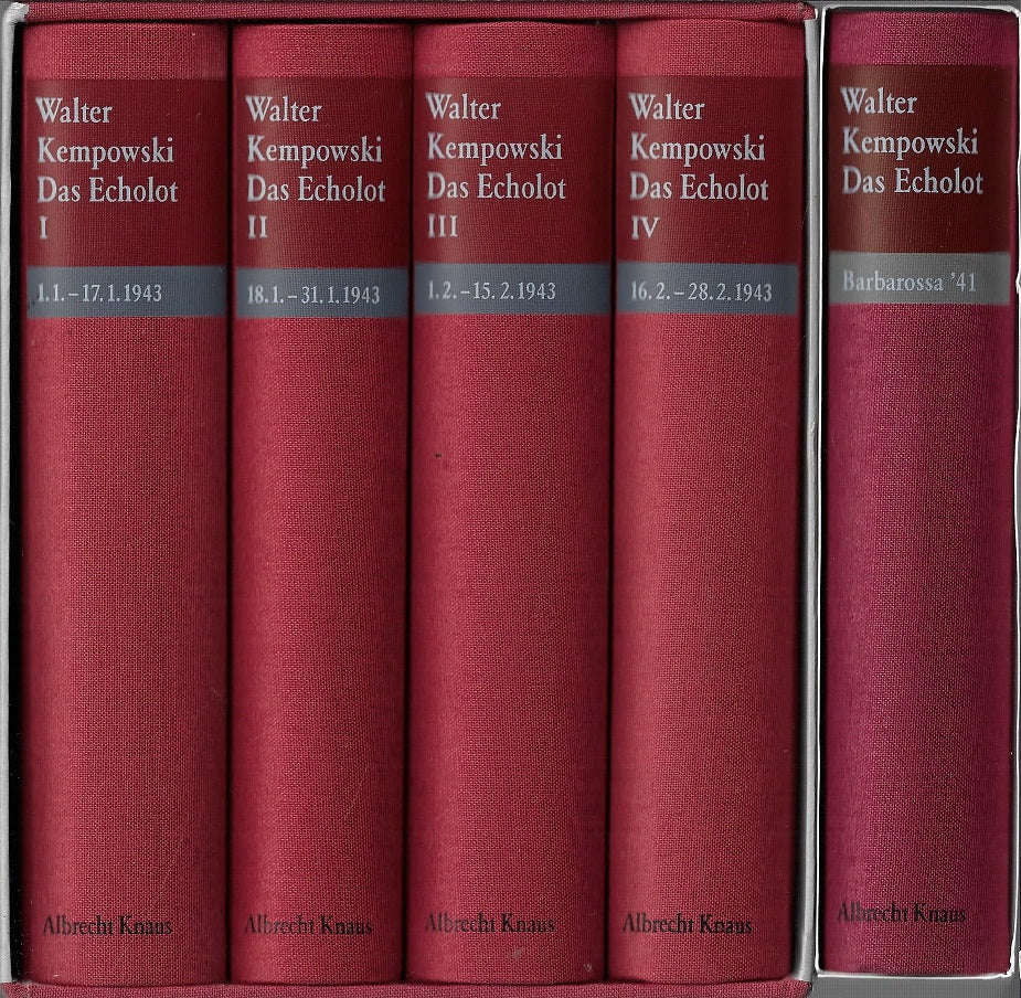 Omslag van Walter Kempowski - Das Echolot (10 delen), tweedehands boek bij Boekhandel Bloks
