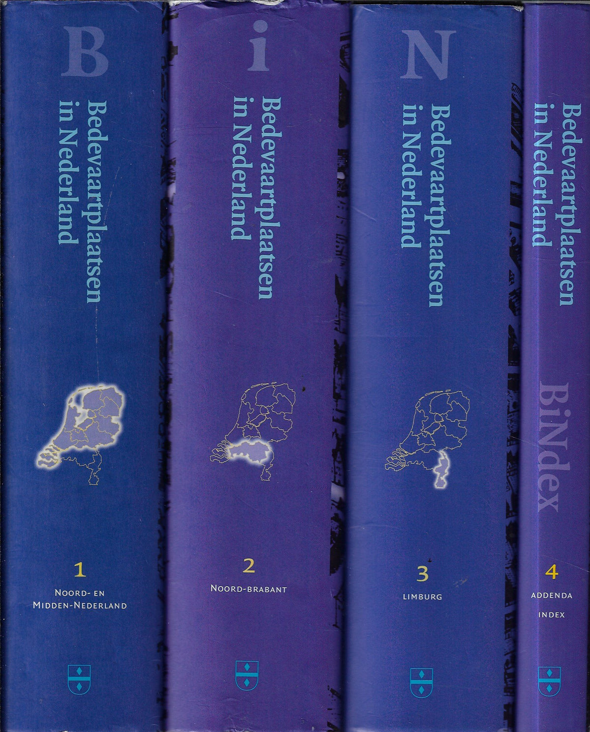 Omslag van Bedevaartplaatsen in Nederland (set 4 delig compleet), tweedehands boek bij Boekhandel Bloks