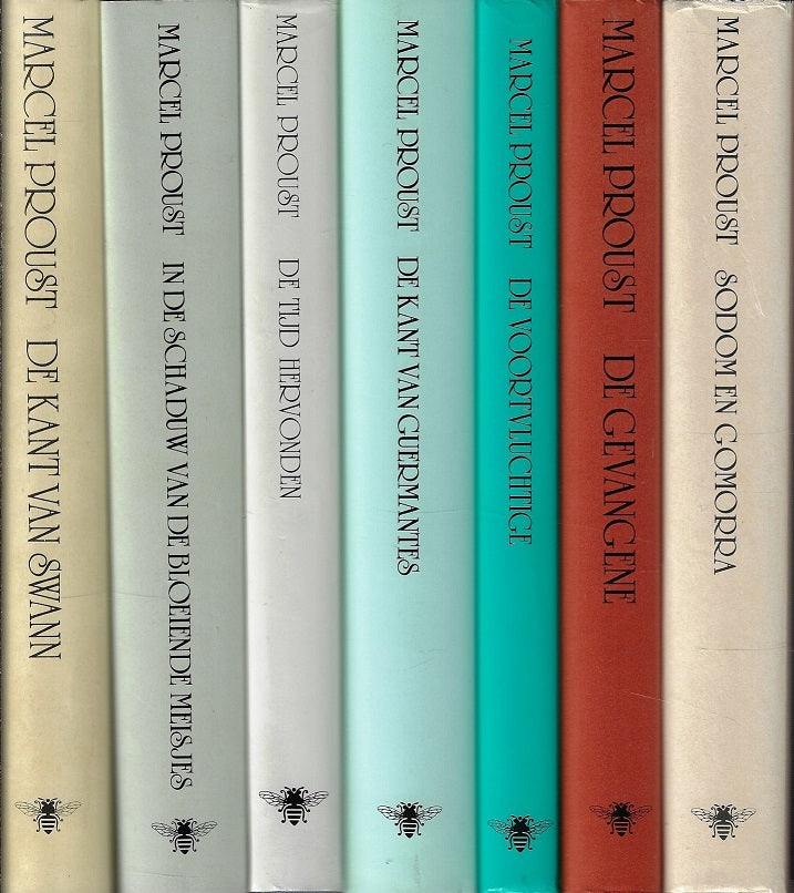Omslag van Op zoek naar de verloren tijd [7-delig gebonden met stofomslag], tweedehands boek bij Boekhandel Bloks
