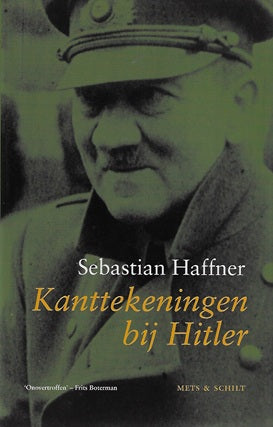 Omslag van Kanttekeningen bij Hitler, tweedehands boek bij Boekhandel Bloks
