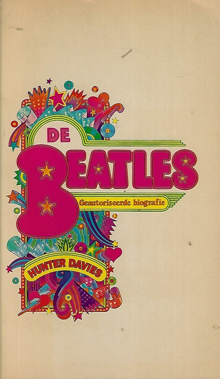 Omslag van De Beatles door Hunter Davies, tweedehands boek bij Boekhandel Bloks