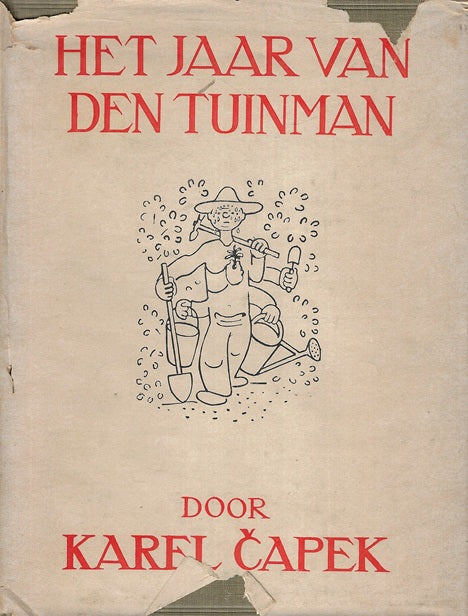 Omslag van Het jaar van de tuinman door Karel Capek, tweedehands boek bij Boekhandel Bloks