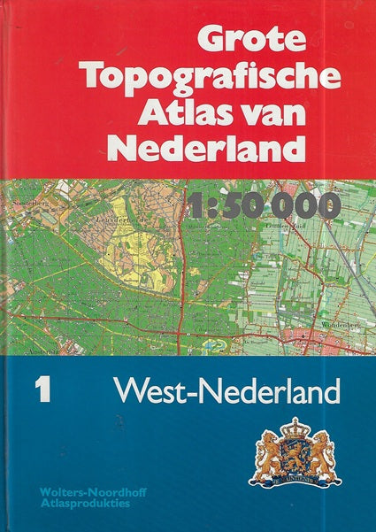 Omslag van Grote Topografische Atlas van Nederland I-IV, tweedehands boek bij Boekhandel Bloks