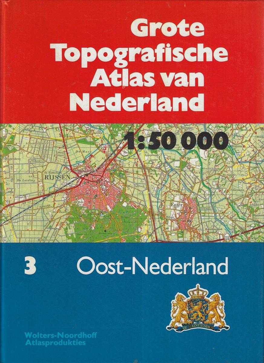 Omslag van Grote topografische atlas van Nederland / 3e deel Oost-Nederland / druk 1, tweedehands boek bij Boekhandel Bloks