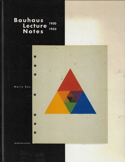 Omslag van Bauhaus lecture notes, tweedehands boek bij Boekhandel Bloks