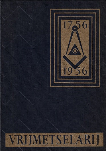 Omslag van Vrijmetselarij 1756-1956, tweedehands boek bij Boekhandel Bloks