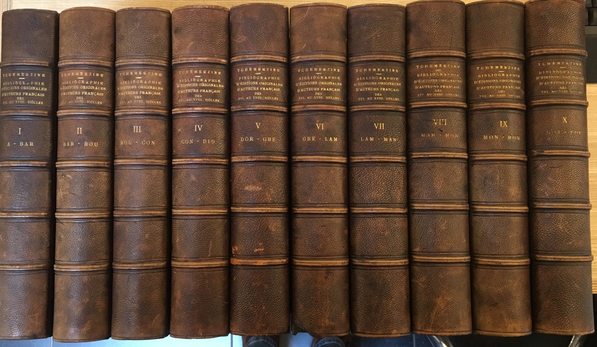Omslag van Bibliographie d' éditions originales et rares d'auteurs Francais (XV, XVI, XVII et XVIII siècles), tweedehands boek bij Boekhandel Bloks
