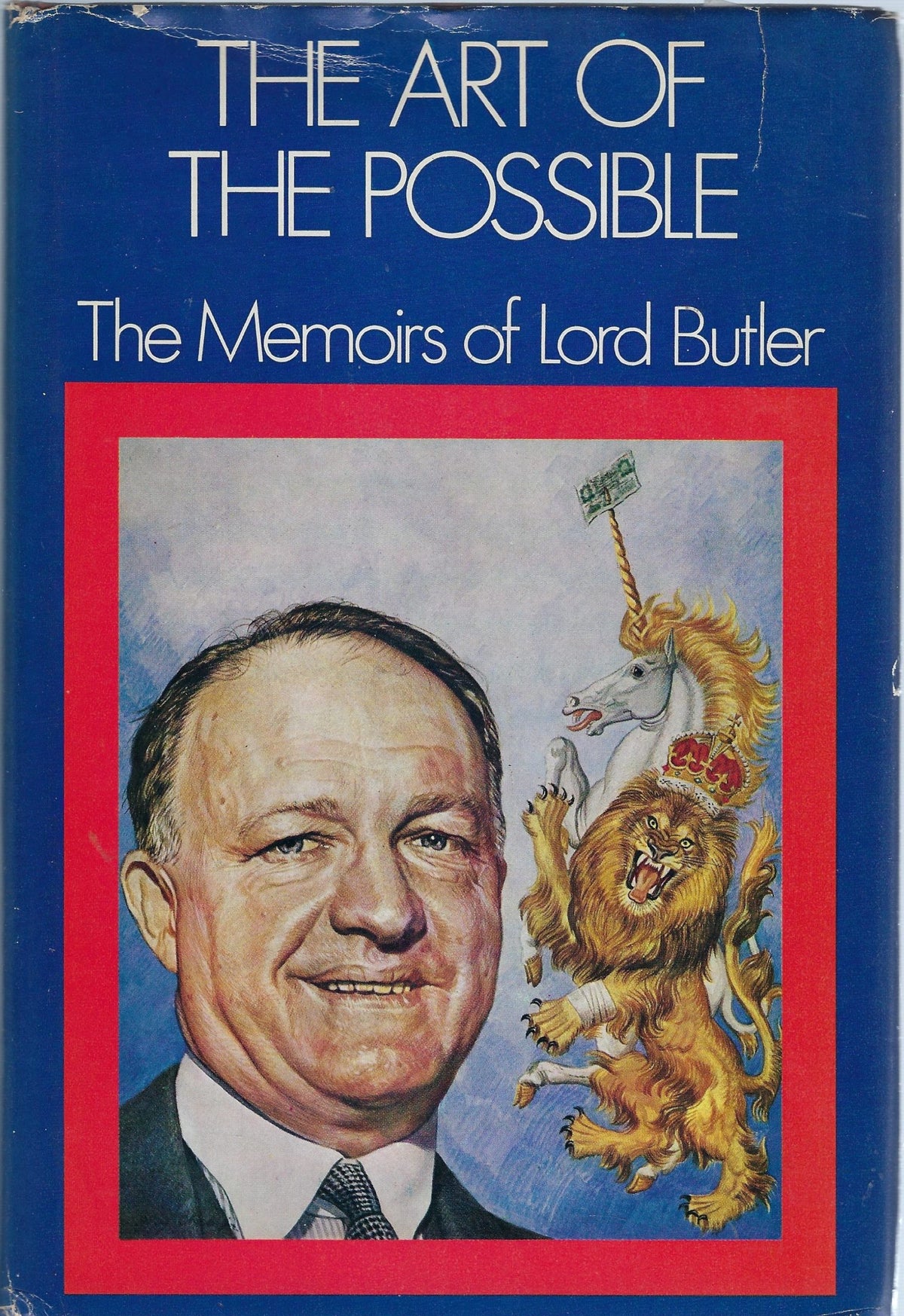 Omslag van The art of the possible, the memoires of Lord Butler, tweedehands boek bij Boekhandel Bloks
