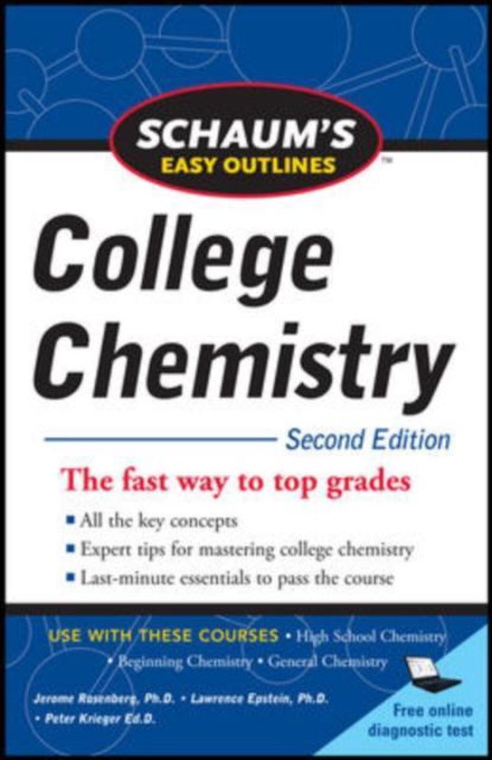 Omslag van Schaum's Easy Outlines of College Chemistry, Second Edition, tweedehands boek bij Boekhandel Bloks
