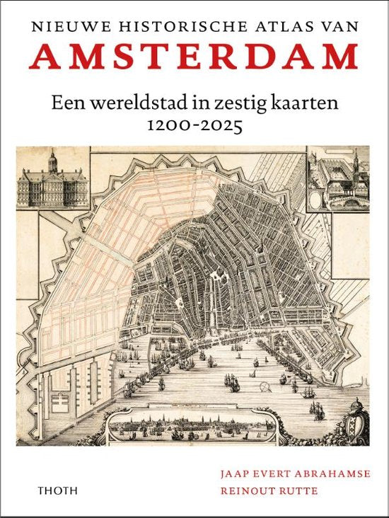 Omslag van Nieuwe historische atlas van Amsterdam, tweedehands boek bij Boekhandel Bloks