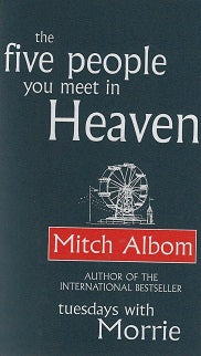 Omslag van The Five People You Meet in Heaven, tweedehands boek bij Boekhandel Bloks