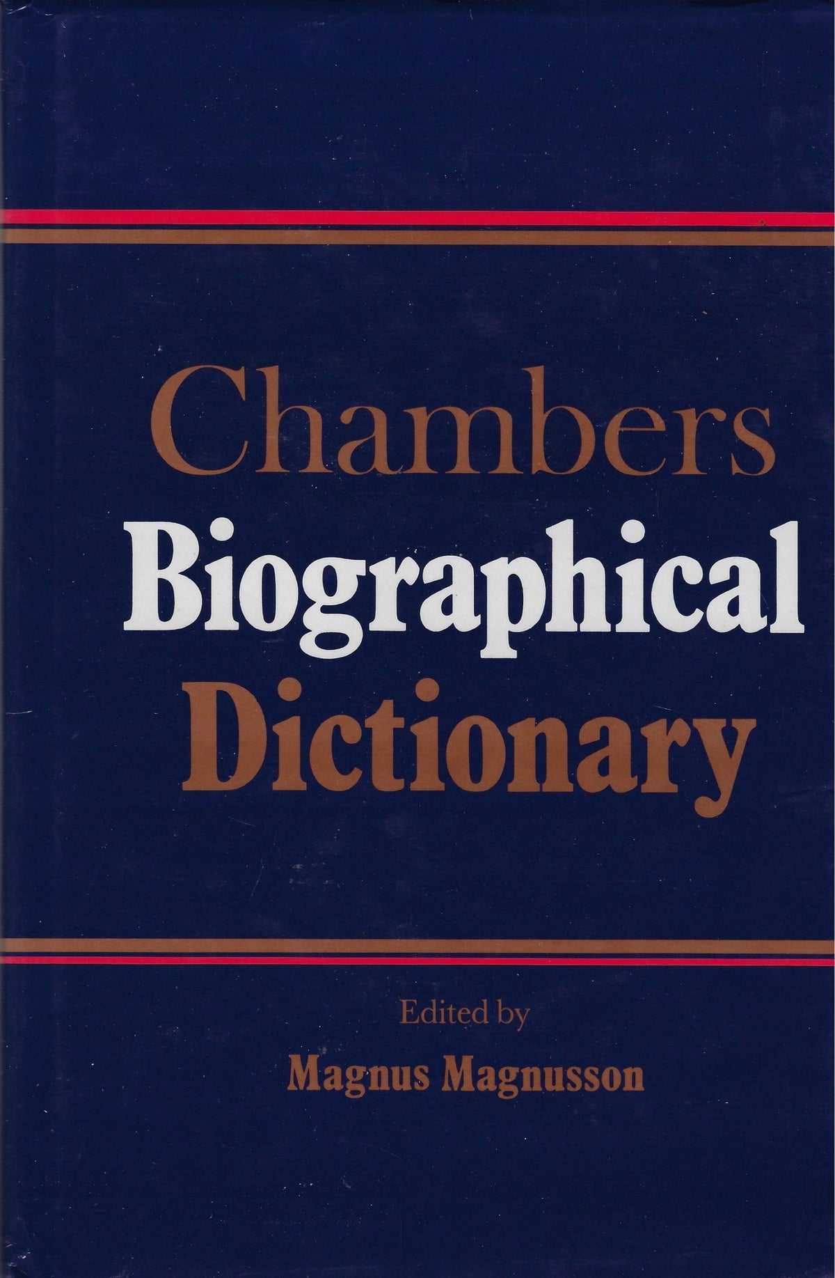 Omslag van Chambers biographical dictionary, tweedehands boek bij Boekhandel Bloks