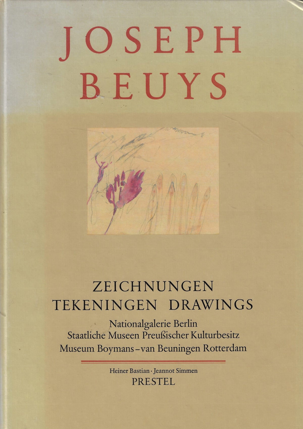 Omslag van Joseph Beuys - Zeichnungen Tekeningen Drawings, tweedehands boek bij Boekhandel Bloks