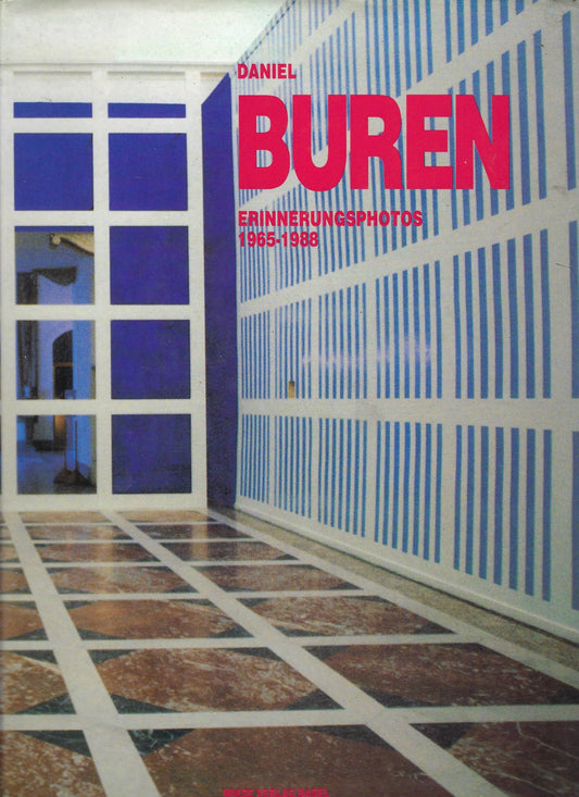 Omslag van Daniel Buren erinnerungsphotos 1965-1988, tweedehands boek bij Boekhandel Bloks