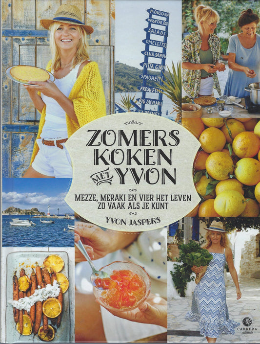 Omslag van Zomers koken met Yvon, tweedehands boek bij Boekhandel Bloks