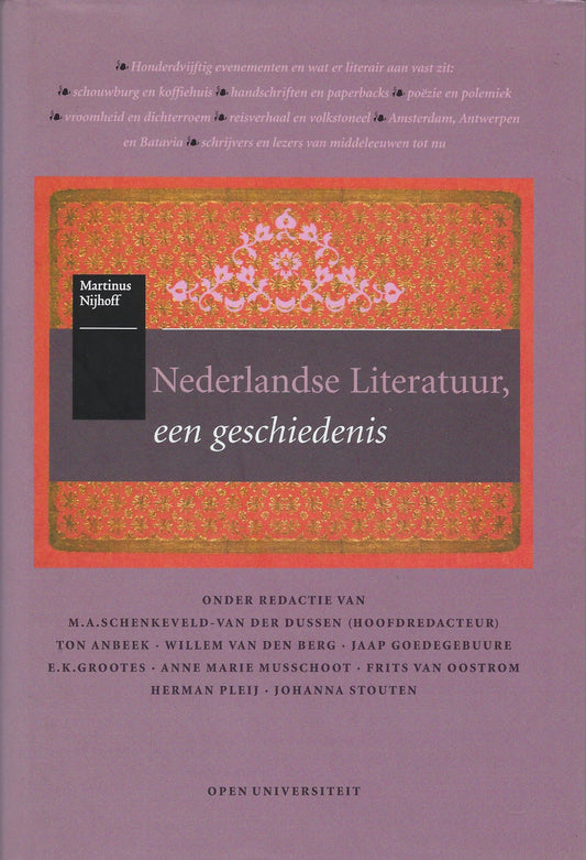 Omslag van Nederlandse literatuur, een geschiedenis, tweedehands boek bij Boekhandel Bloks