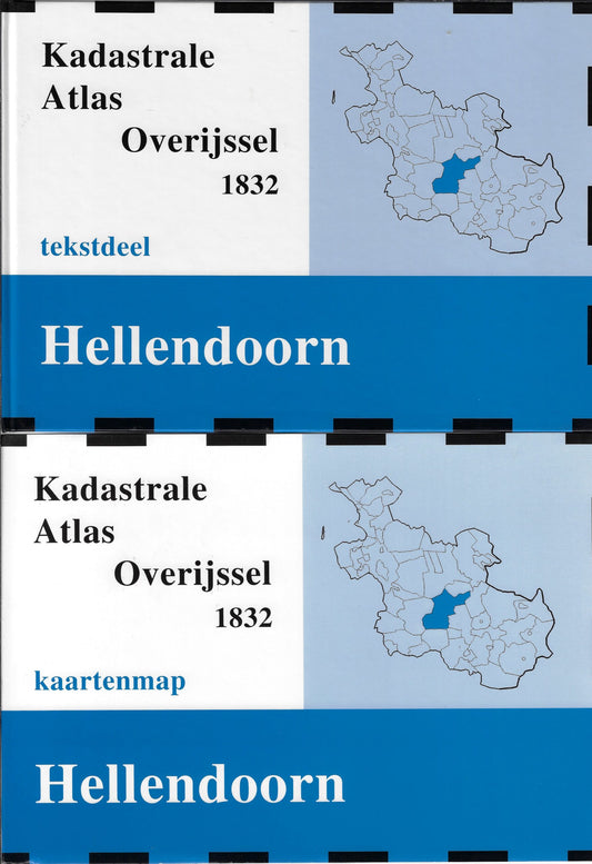 Omslag van Kadastrale Atlas Overijssel 1832 / VI Hellendoorn + kaartenmap, tweedehands boek bij Boekhandel Bloks