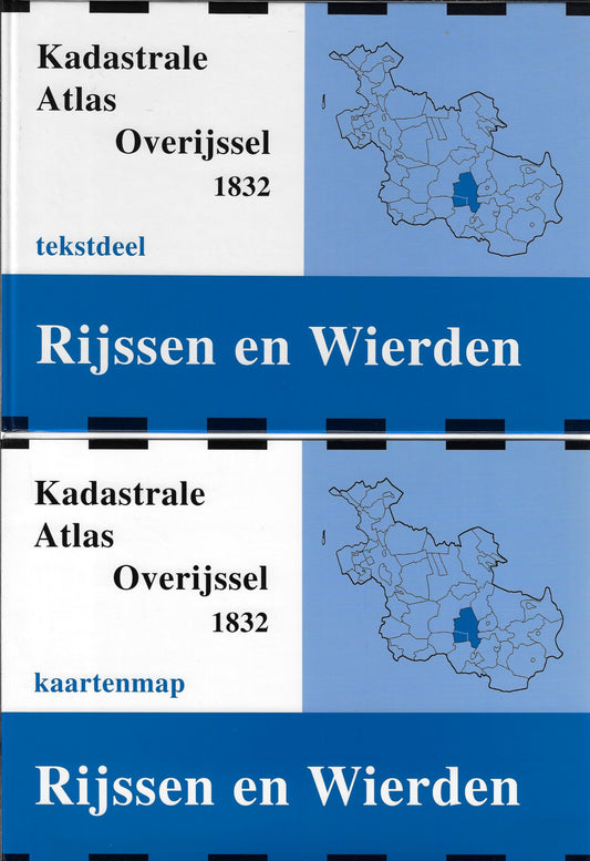 Omslag van Kadastrale atlas Overijssel 1832 Rijssen en Wierden (Tekst en kaarten), tweedehands boek bij Boekhandel Bloks