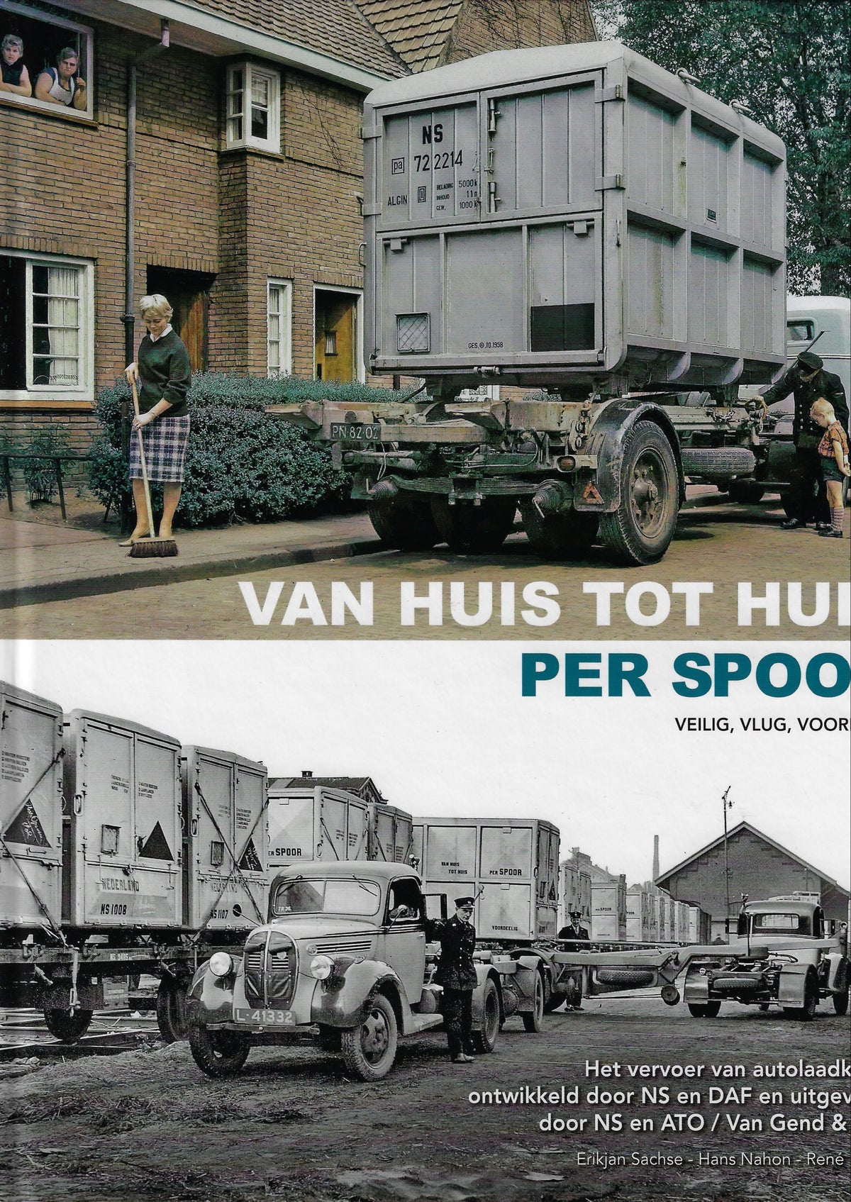Omslag van Van huis tot huis per spoor, tweedehands boek bij Boekhandel Bloks