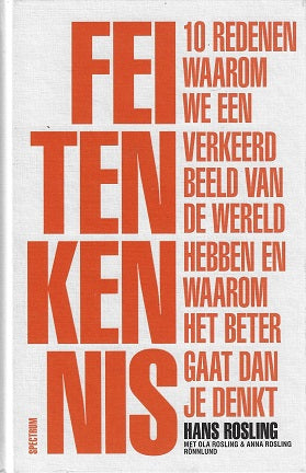 Omslag van Feitenkennis / 10 redenen waarom we een verkeerd beeld van de wereld hebben en waarom het beter gaat dan je denkt, tweedehands boek bij Boekhandel Bloks