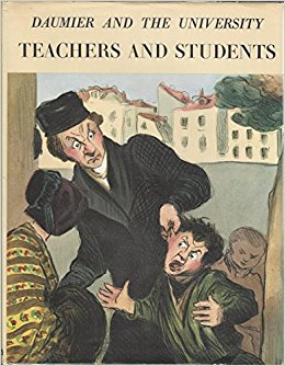 Omslag van Daumier and the university Teachers and students, tweedehands boek bij Boekhandel Bloks