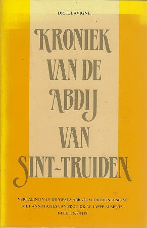 Omslag van Kroniek van de abdy van sint truiden, tweedehands boek bij Boekhandel Bloks