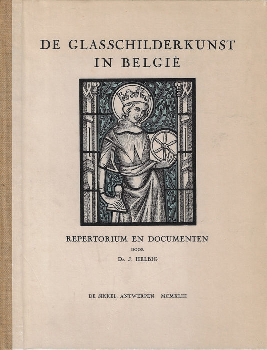 Omslag van De glasschilderkunst in België, tweedehands boek bij Boekhandel Bloks