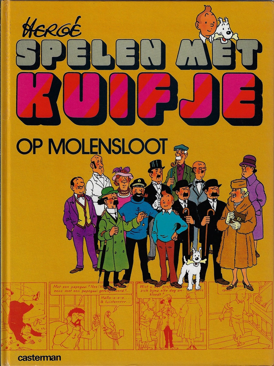 Omslag van Spelen met kuifje op molensloot, tweedehands boek bij Boekhandel Bloks