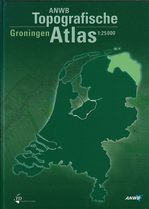 Omslag van ANWB Topografische atlas Groningen, tweedehands boek bij Boekhandel Bloks