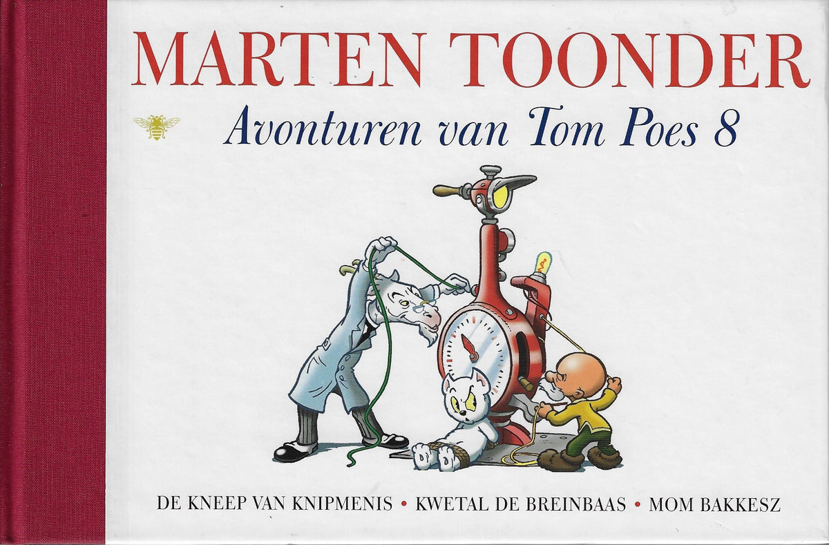 Omslag van Avonturen van Tom Poes 8 / bevat: De kneep van Knipmenis. Kwetal de breinbaas. Mom Bakkesz, tweedehands boek bij Boekhandel Bloks