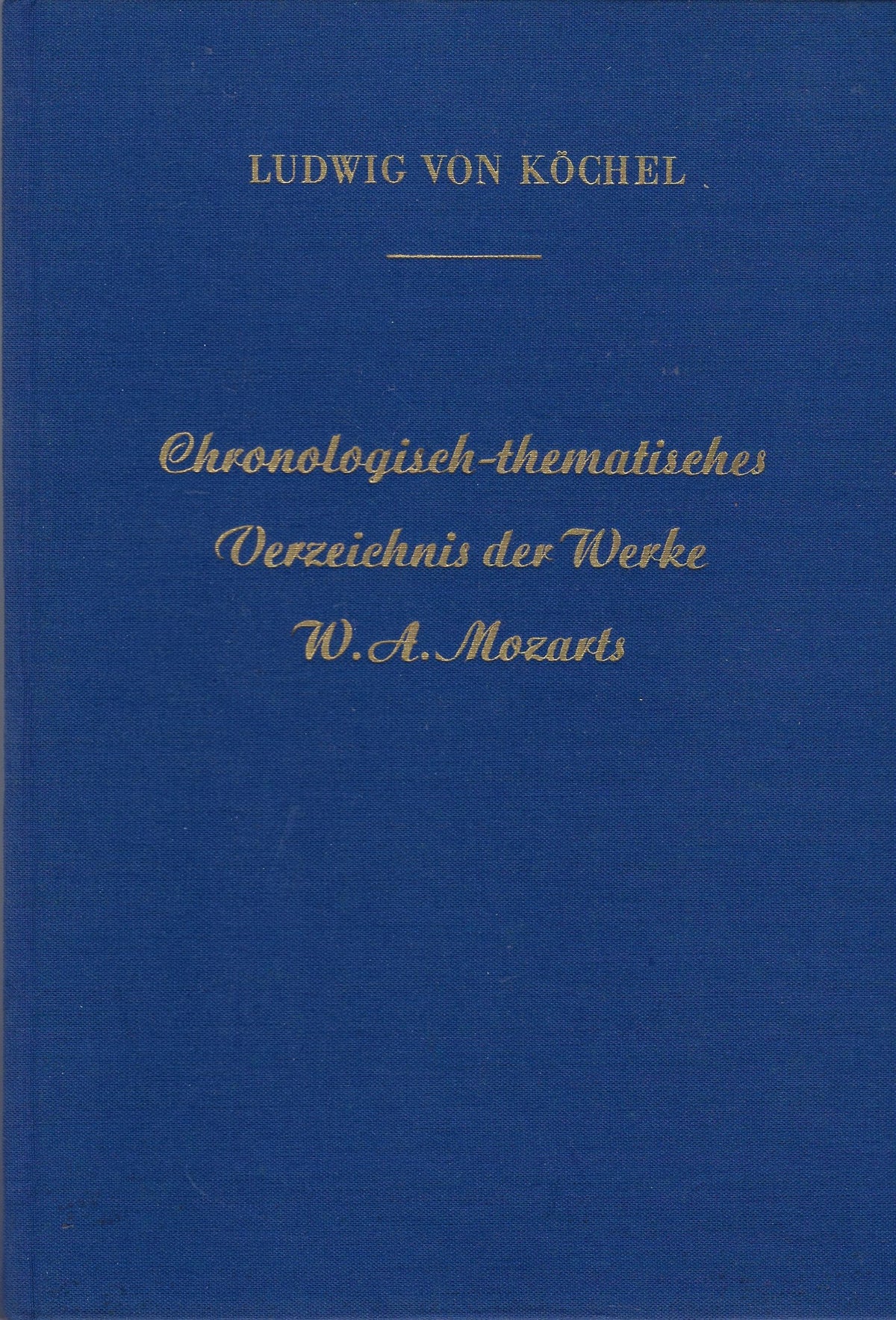 Omslag van Chronologisch-thematisches Verzeichnis der Werke W.A. Mozarts, tweedehands boek bij Boekhandel Bloks