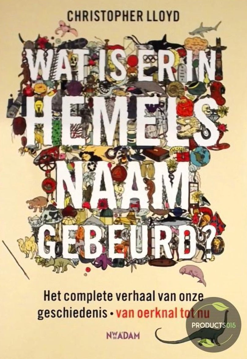 Omslag van Wat is er in hemelsnaam gebeurd? / het complete verhaal van onze geschiedenis - van oerknal tot nu, tweedehands boek bij Boekhandel Bloks