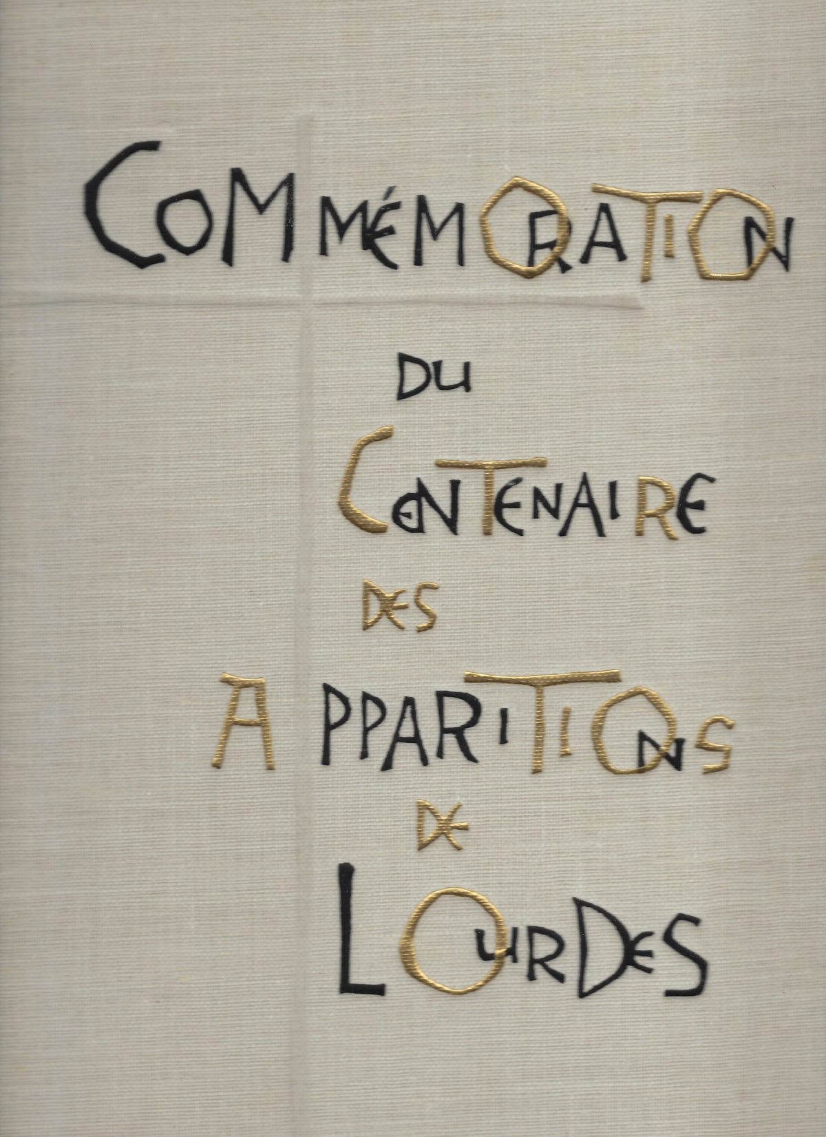 Omslag van Commémoration du Centenaire des Apparitions de Lourdes, tweedehands boek bij Boekhandel Bloks