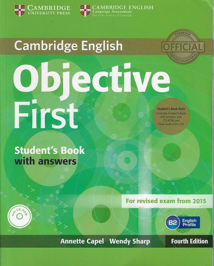 Omslag van Objective First Student's Book Pack (Student's Book with Answers and Class Audio CDs(2)) [With CDROM] / Student's Book With Answers, For Revised Exams from 2015, B2 English Profile, tweedehands boek bij Boekhandel Bloks
