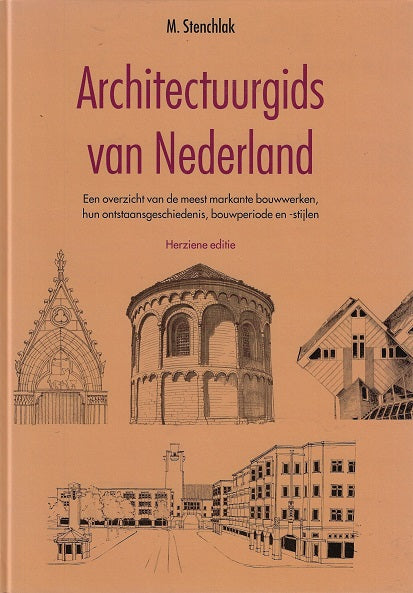 Omslag van Architectuurgids van Nederland, tweedehands boek bij Boekhandel Bloks