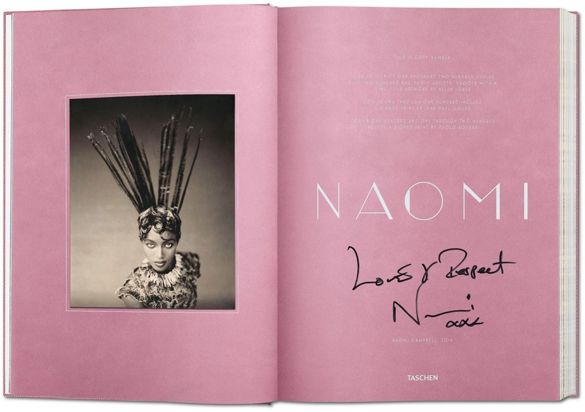 Omslag van Naomi Cambell Special collectors edition in beperkte oplage, tweedehands boek bij Boekhandel Bloks