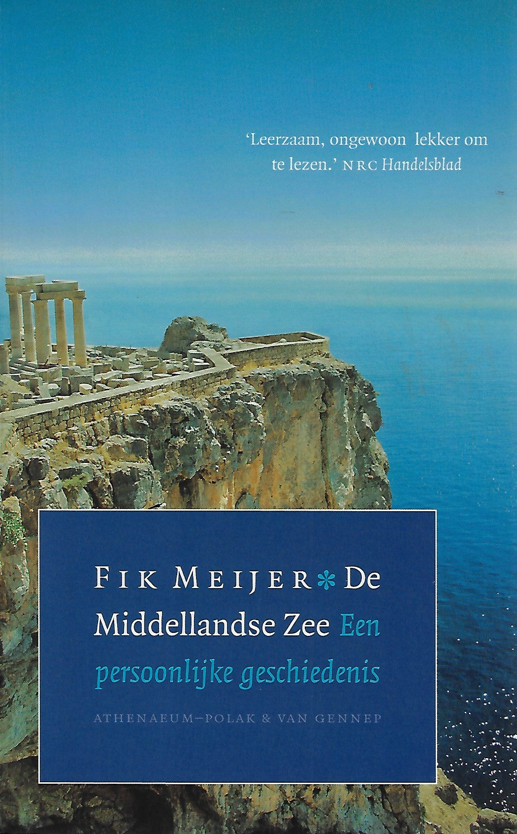 Omslag van De Middellandse Zee / een persoonlijke geschiedenis, tweedehands boek bij Boekhandel Bloks