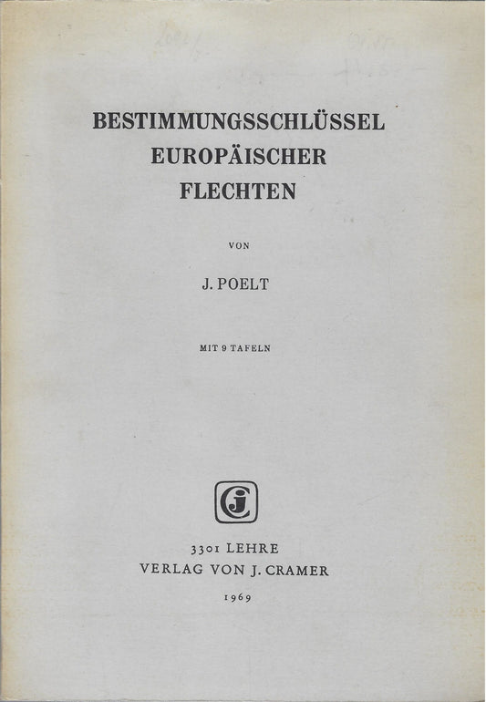 Omslag van Bestimmungsschlüssel Europäischer Flechten, tweedehands boek bij Boekhandel Bloks