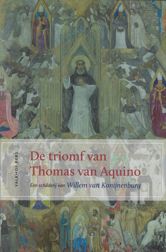 Omslag van De triomf van Thomas van Aquino / een schilderij van Willem van Konijnenburg door K. van, tweedehands boek bij Boekhandel Bloks