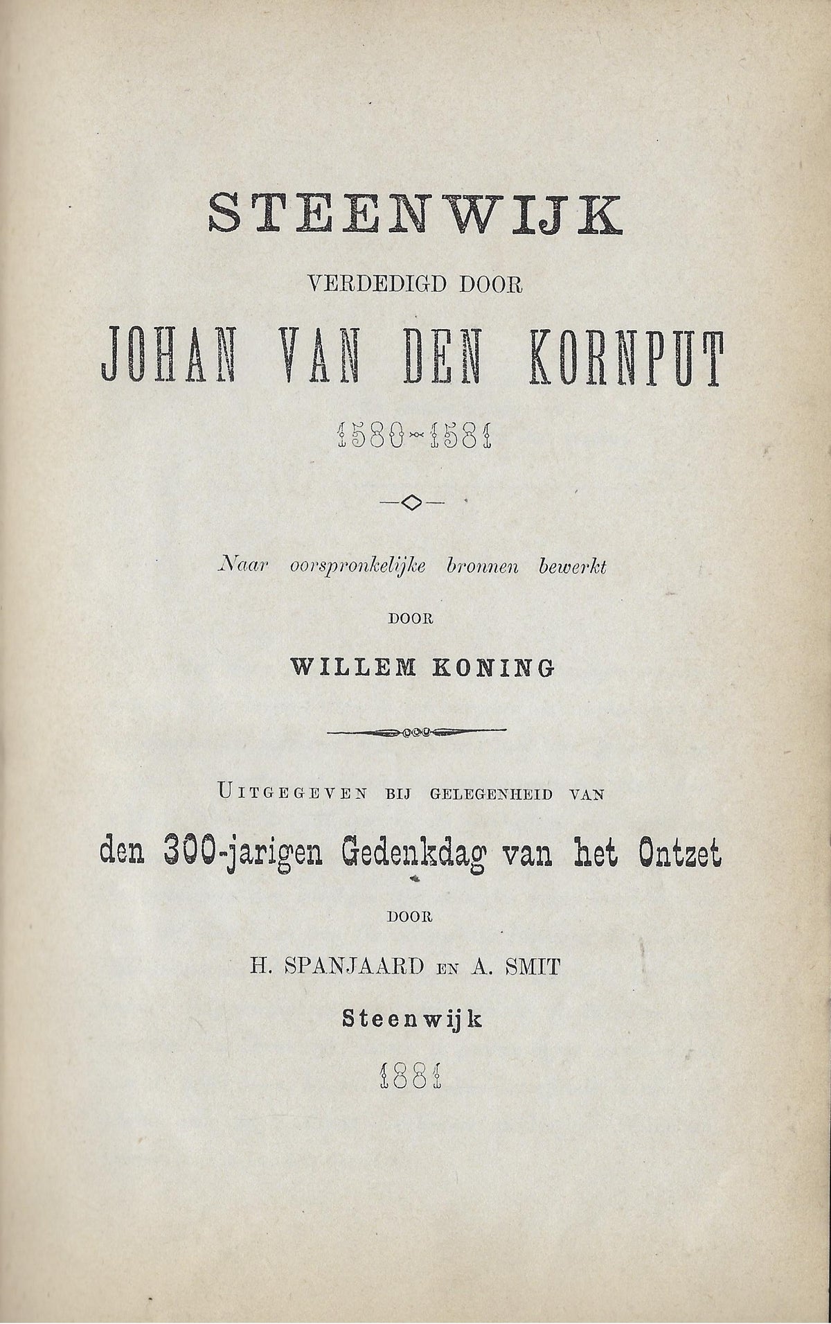 Omslag van Steenwijk verdedigd, tweedehands boek bij Boekhandel Bloks