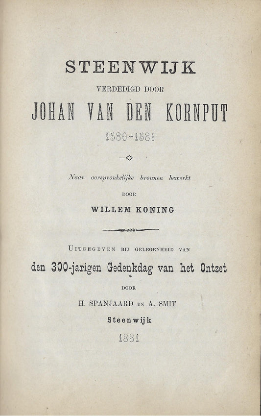 Omslag van Steenwijk verdedigd, tweedehands boek bij Boekhandel Bloks