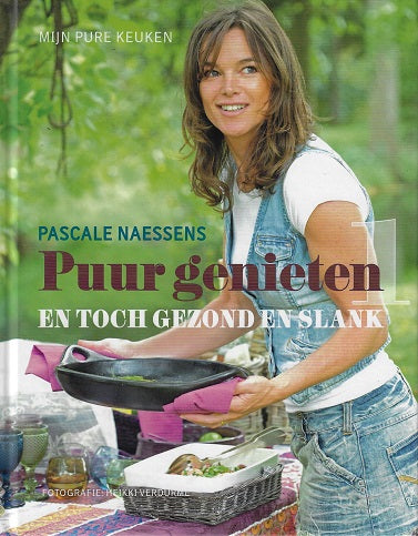 Omslag van Puur genieten en toch gezond en slank, tweedehands boek bij Boekhandel Bloks