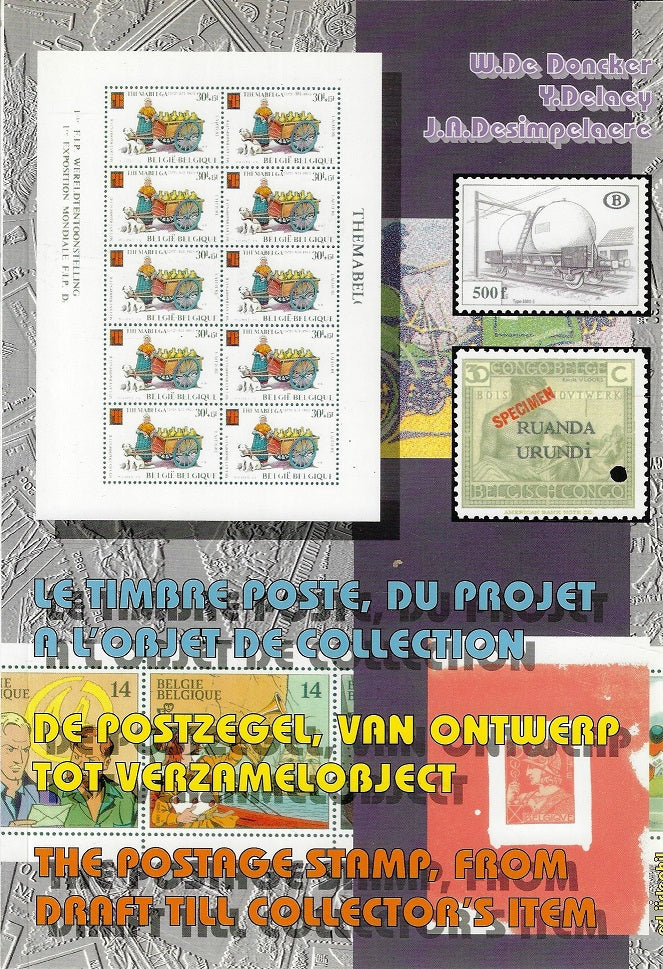 Omslag van De postzegel van ontwerp tot verzamelobject, tweedehands boek bij Boekhandel Bloks