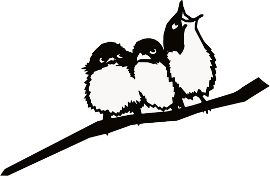 Omslag van Originele metalbirds - three little birds, tweedehands boek bij Boekhandel Bloks