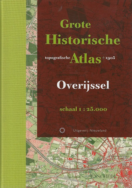 Omslag van Historische provincie atlassen Grote Historische topografische atlas Overijssel / 1905 1:25.000, tweedehands boek bij Boekhandel Bloks