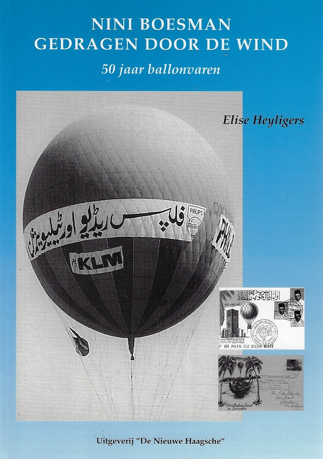 Omslag van Nini Boesman gedragen door de wind - 50 jaar Ballonvaren, tweedehands boek bij Boekhandel Bloks