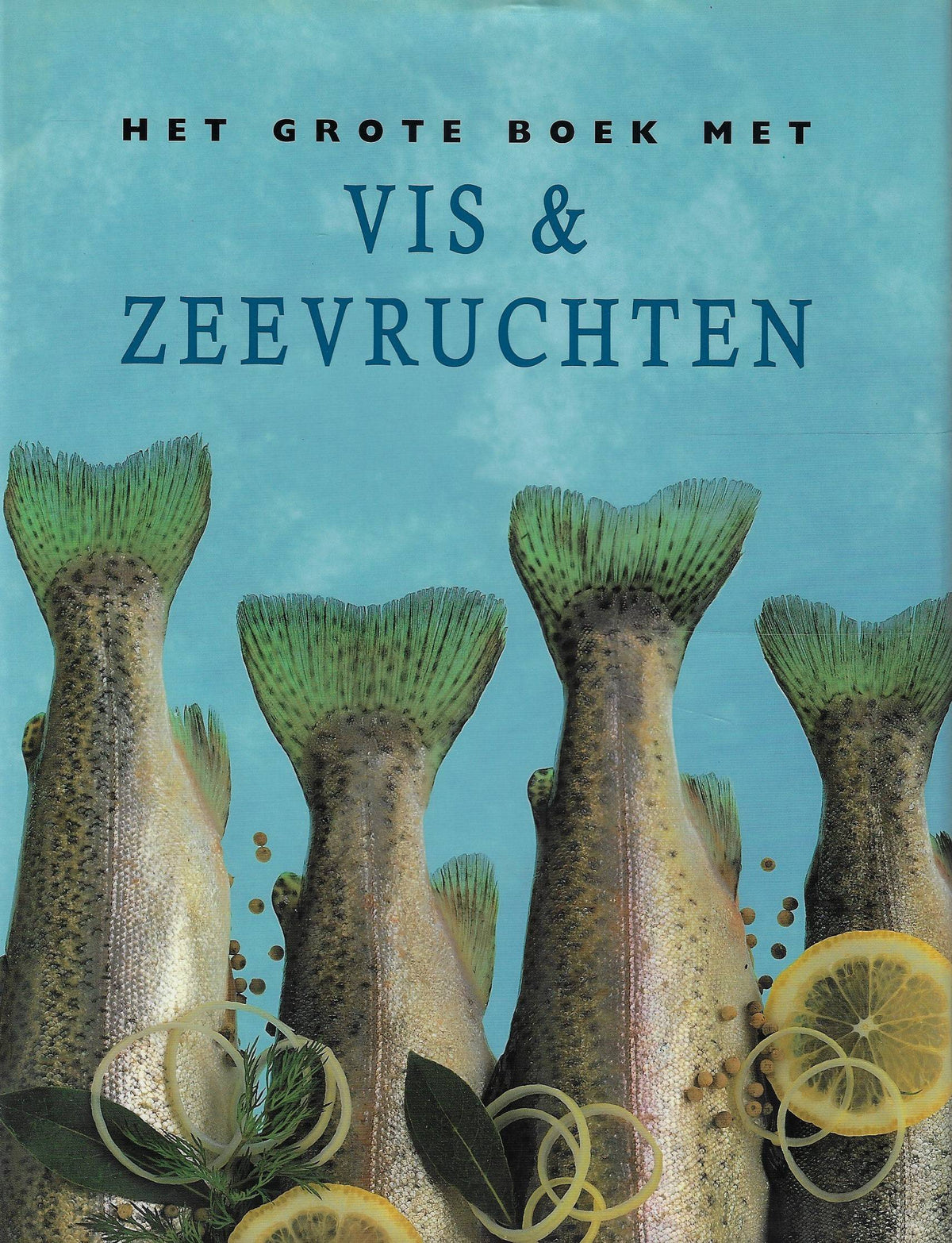 Omslag van Het grote boek met vis en zeevruchten, tweedehands boek bij Boekhandel Bloks