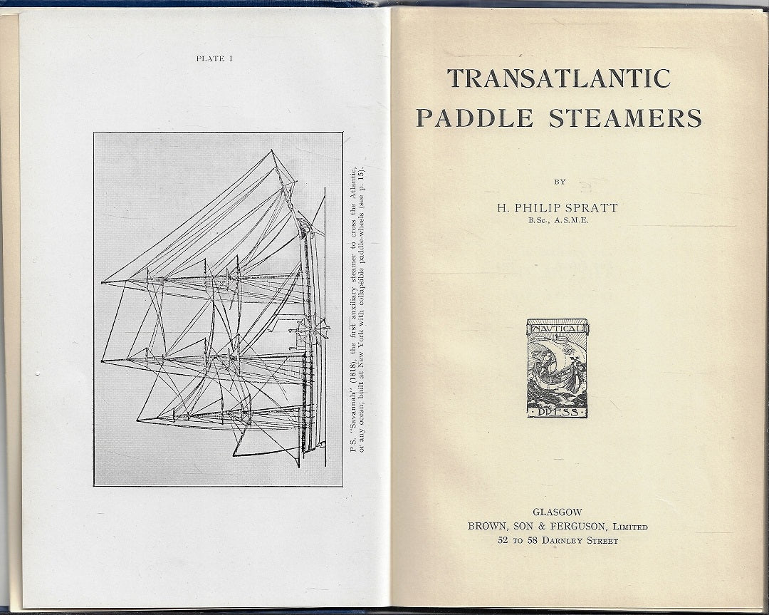 Omslag van Transatlantic paddle steamers, tweedehands boek bij Boekhandel Bloks