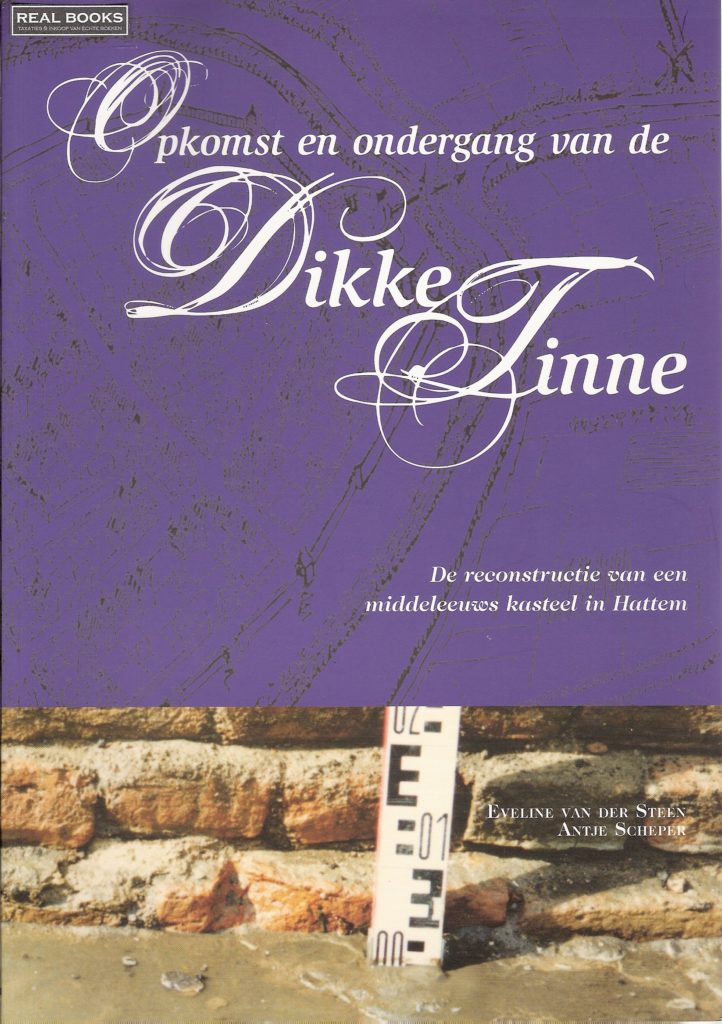 Omslag van Opkomst en ondergang van de Dikke Tinne Reconstructie van een middeleeuws kasteel in Hattem, tweedehands boek bij Boekhandel Bloks